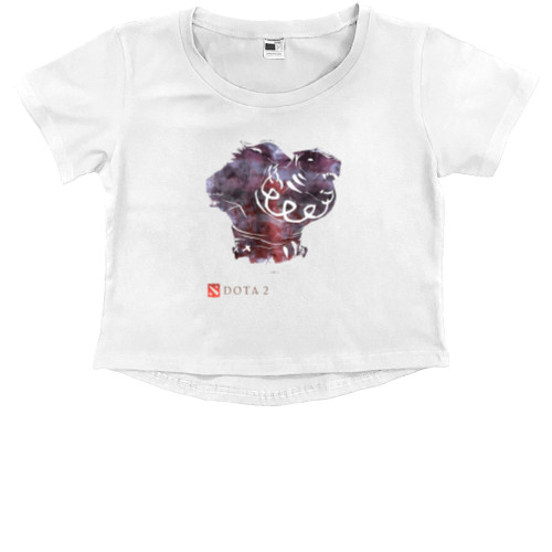 Kids' Premium Cropped T-Shirt - Ursa_белый - Mfest