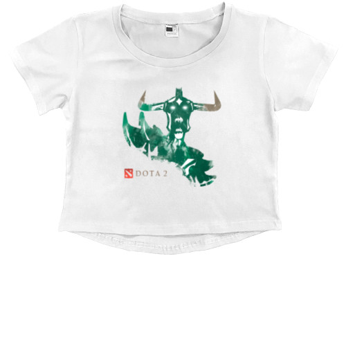 Kids' Premium Cropped T-Shirt - Undying_белый - Mfest