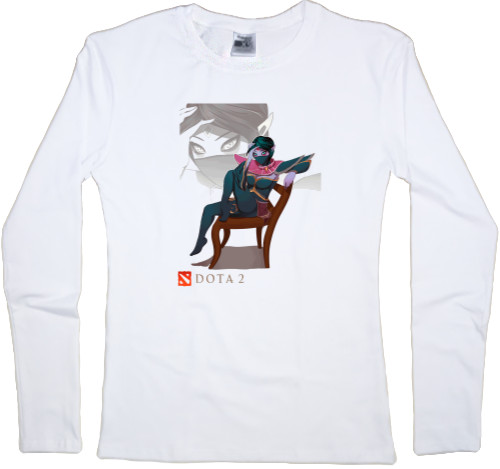 Women's Longsleeve Shirt - Templar-Assassin_белый - Mfest