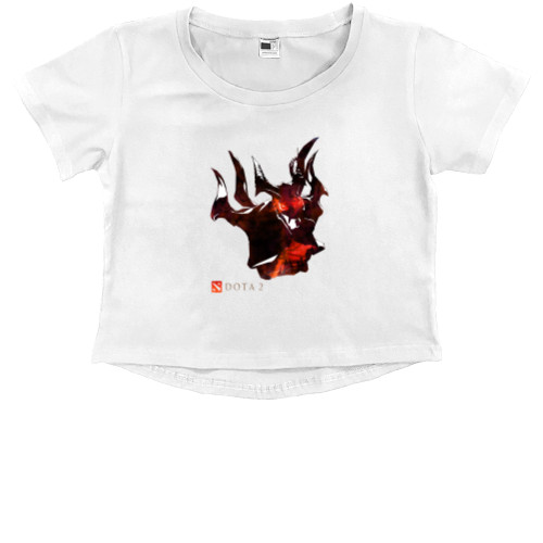 Kids' Premium Cropped T-Shirt - Shadow Fiend - Mfest