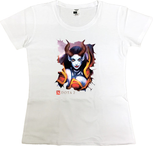 Women's Premium T-Shirt - Queen-of-pain-3_белый - Mfest