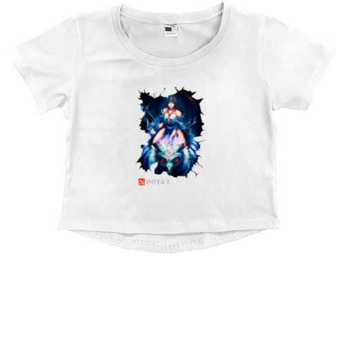 Kids' Premium Cropped T-Shirt - Mirana_белый - Mfest