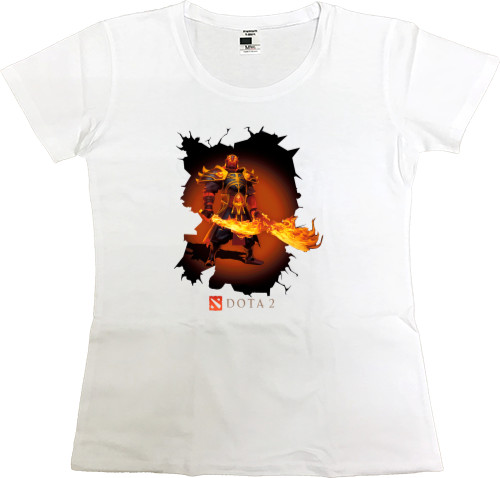 Women's Premium T-Shirt - Ember-Spirit_белый - Mfest