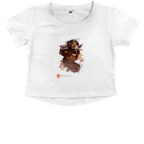 Kids' Premium Cropped T-Shirt - Elder-Titan_белый - Mfest