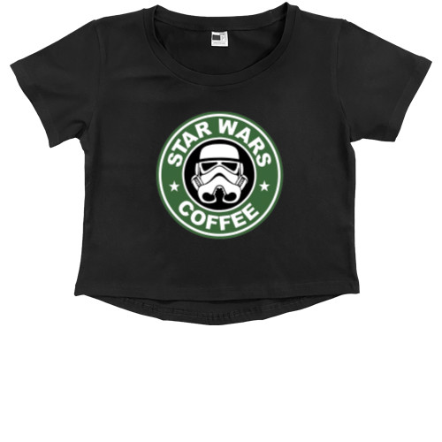 Кроп - топ Премиум Детский - Star Wars Coffee - Mfest