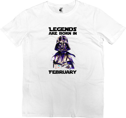 Футболка Премиум Детская - Legends are born in February - Mfest