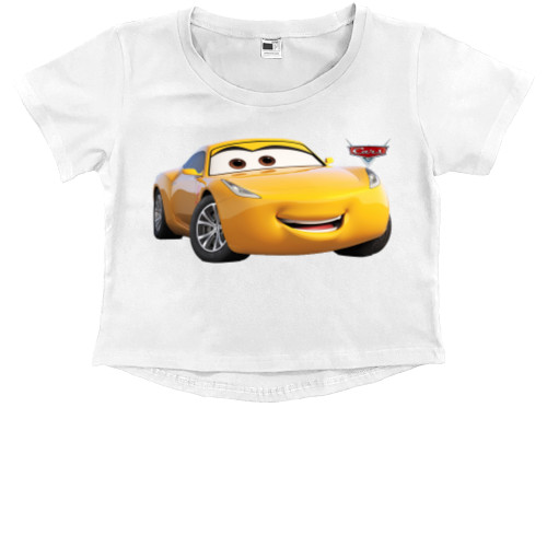 Kids' Premium Cropped T-Shirt - Тачки 8 - Mfest