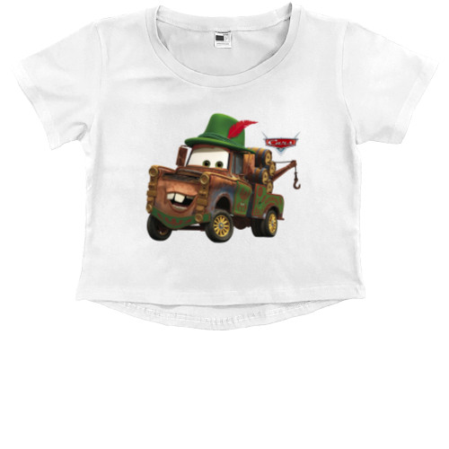 Kids' Premium Cropped T-Shirt - Тачки 5 - Mfest