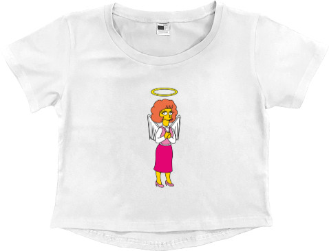 Women's Cropped Premium T-Shirt - Maude Flanders - Mfest