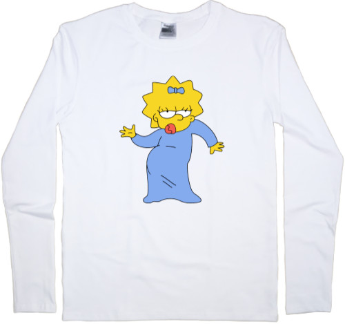 Футболка з Довгим Рукавом Чоловіча - Maggie Simpson 1 - Mfest