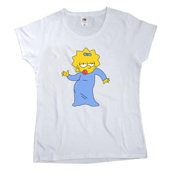 Women's T-shirt Fruit of the loom - Maggie Simpson 1 - Mfest