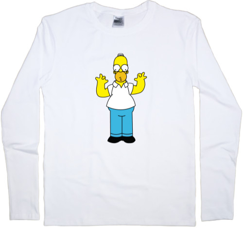 Men's Longsleeve Shirt - Homer Simpson 2 - Mfest