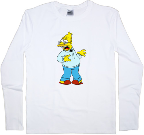 Simpson - Men's Longsleeve Shirt - Grandpa Simpson - Mfest