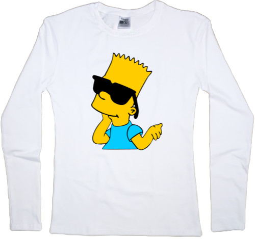 Women's Longsleeve Shirt - Bart Simpson 3 - Mfest