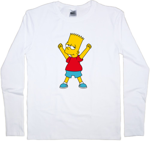 Simpson - Men's Longsleeve Shirt - Bart Simpson 2 - Mfest