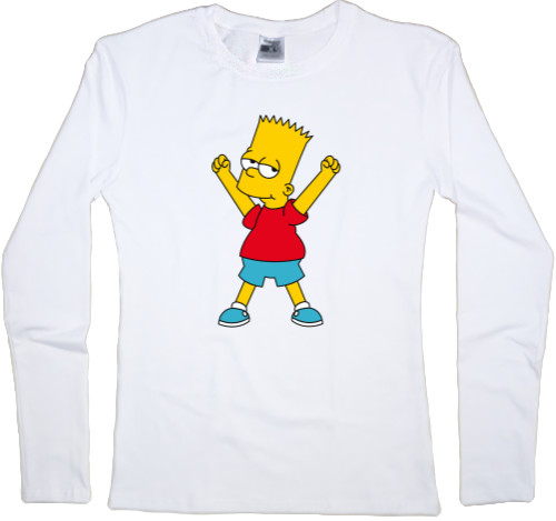 Women's Longsleeve Shirt - Bart Simpson 2 - Mfest