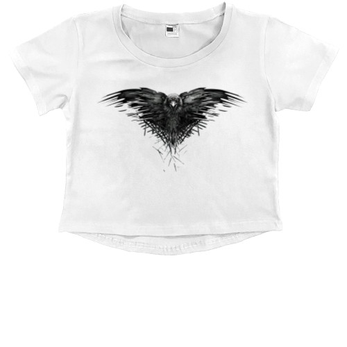 Kids' Premium Cropped T-Shirt - Игра престолов 1 - Mfest