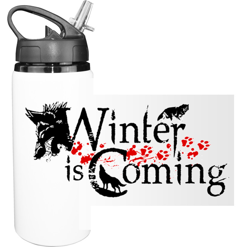 Бутылка для воды - Winter is coming 4 - Mfest