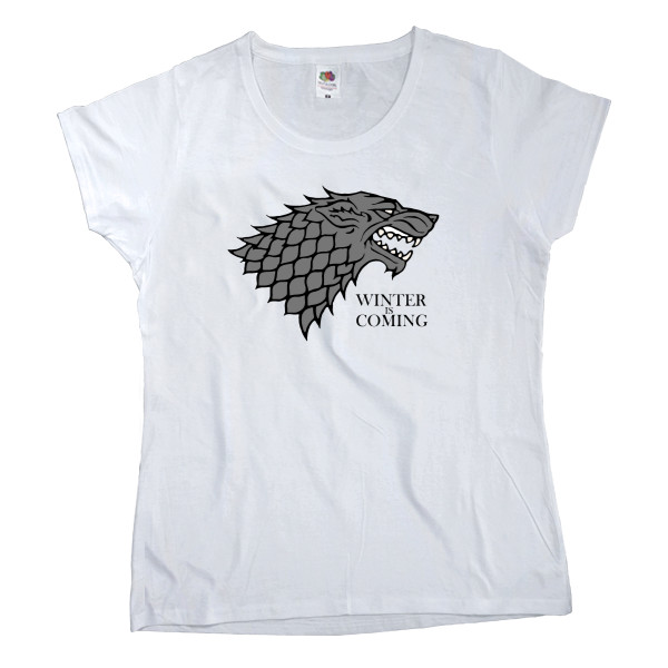 Women's T-shirt Fruit of the loom - Winter is coming 3 - Mfest