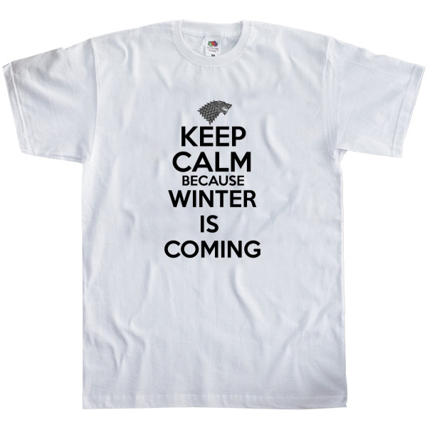 Футболка Класика Дитяча Fruit of the loom - Keep calm winter is coming - Mfest