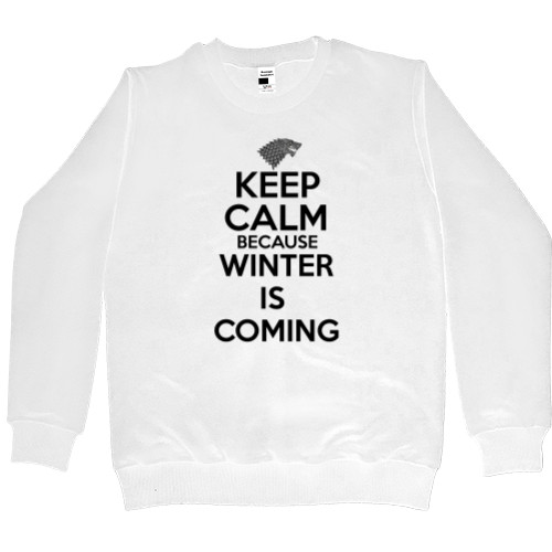 Свитшот Премиум Мужской - Keep calm winter is coming - Mfest