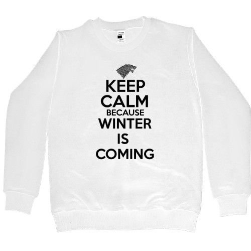 Свитшот Премиум Женский - Keep calm winter is coming - Mfest