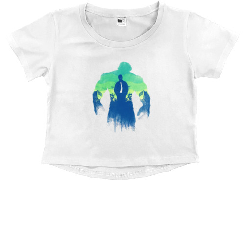 Kids' Premium Cropped T-Shirt - Hulk 6 - Mfest