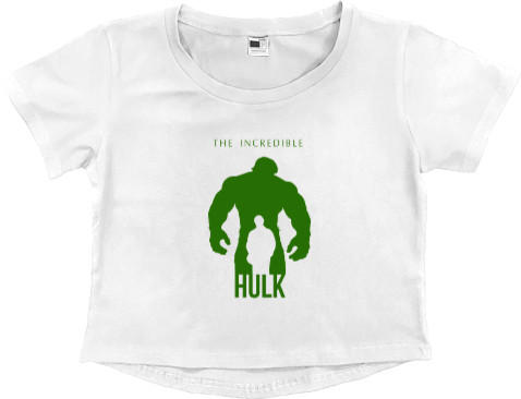 Women's Cropped Premium T-Shirt - Hulk 4 - Mfest