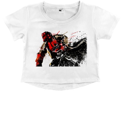 Kids' Premium Cropped T-Shirt - Нellboy 6 - Mfest