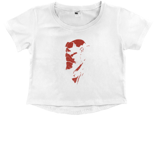 Kids' Premium Cropped T-Shirt - Нellboy 4 - Mfest