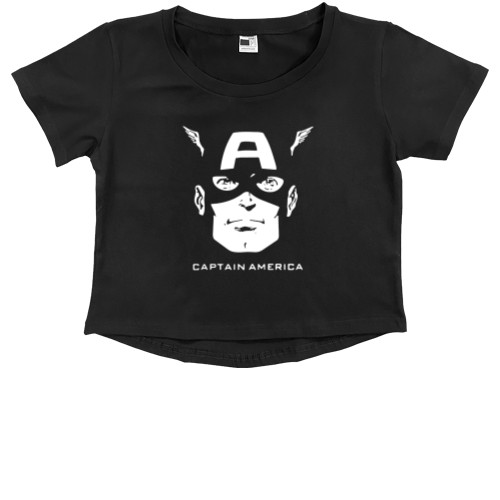 Kids' Premium Cropped T-Shirt - Captain America 15 - Mfest