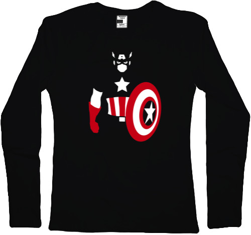 Women's Longsleeve Shirt - Captain America 14 - Mfest