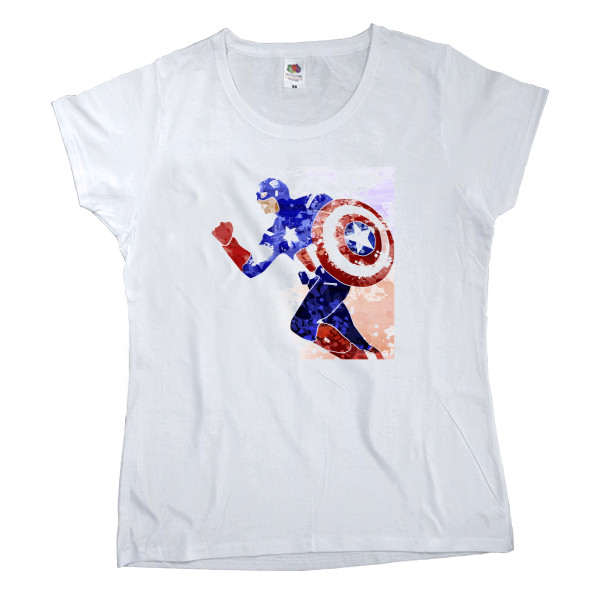 Women's T-shirt Fruit of the loom - Captain America 11 - Mfest