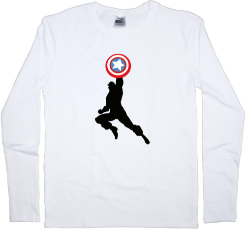 Men's Longsleeve Shirt - Captain America 10 - Mfest