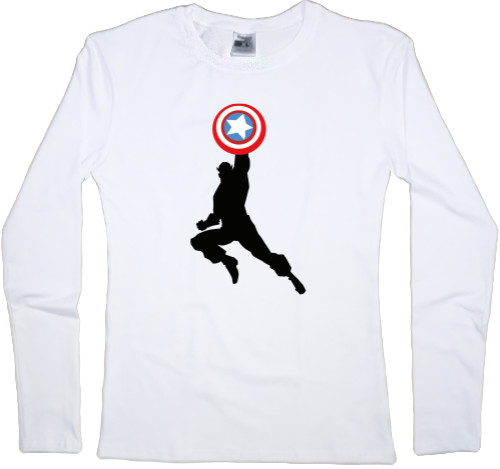 Women's Longsleeve Shirt - Captain America 10 - Mfest