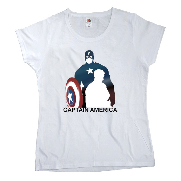 Women's T-shirt Fruit of the loom - Captain America 9 - Mfest