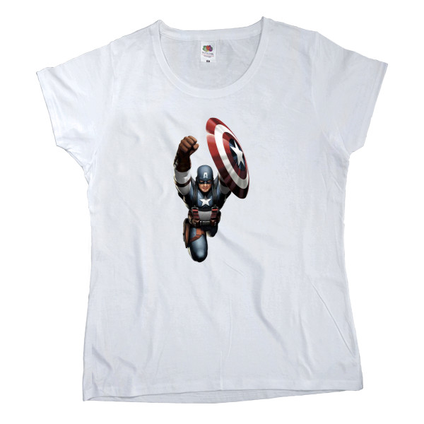 Women's T-shirt Fruit of the loom - Captain America 8 - Mfest