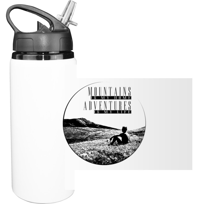 Sport Water Bottle - Горы - мой дом - Mfest