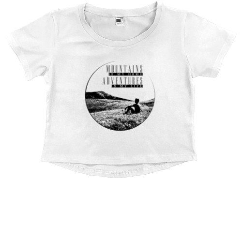 Kids' Premium Cropped T-Shirt - Горы - мой дом - Mfest