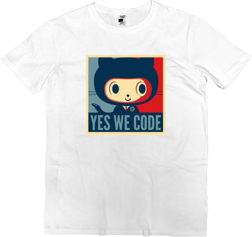 Футболка Преміум Чоловіча - Yes we code - Mfest