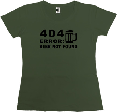 Футболка Преміум Жіноча - Programmer error beer - Mfest