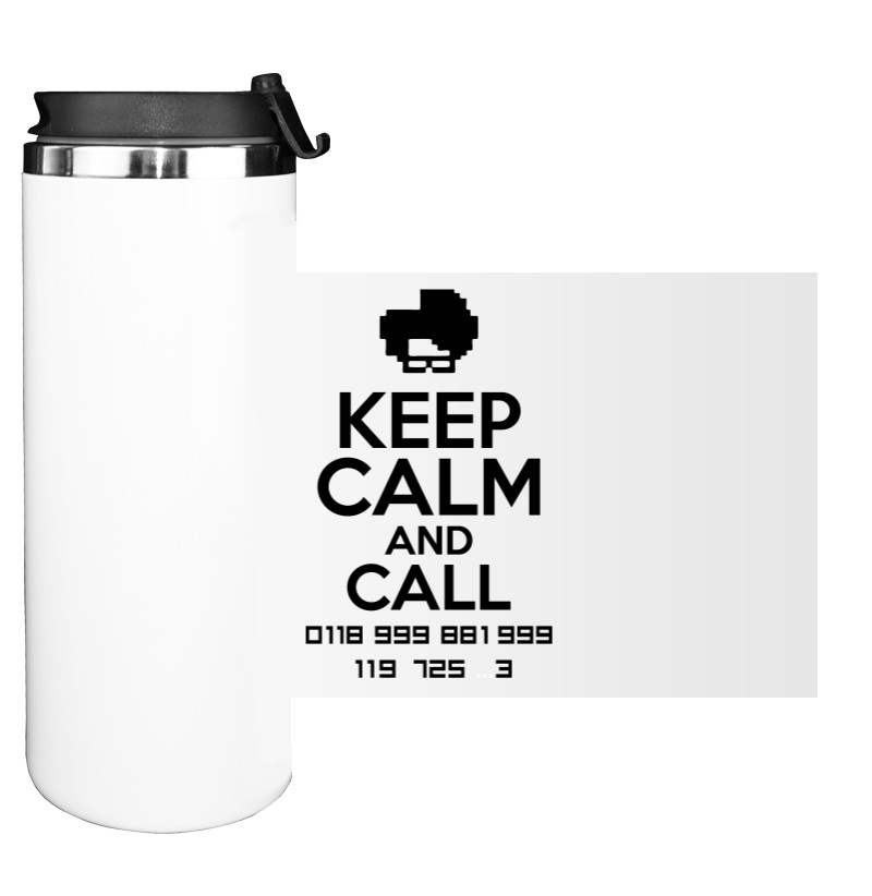 Water Bottle on Tumbler - Keep calm and call programmer - Mfest