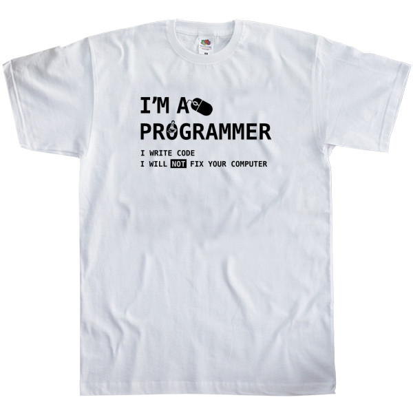 Kids' T-Shirt Fruit of the loom - I am a programmer - Mfest