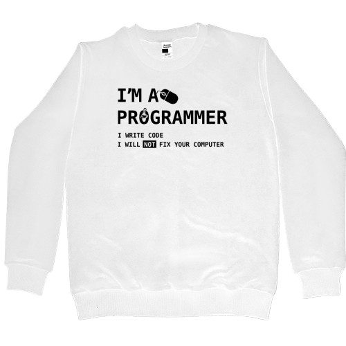 Світшот Преміум Дитячий - I am a programmer - Mfest