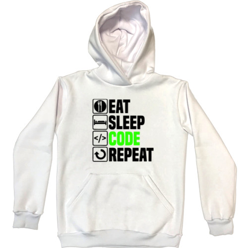 Unisex Hoodie - Eat sleep code repeat - Mfest