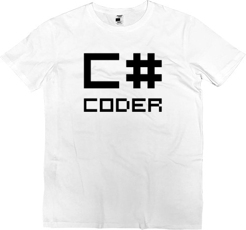 Футболка Премиум Мужская - Coder - Mfest