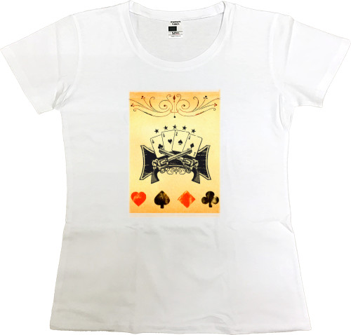 Women's Premium T-Shirt - Poker - Mfest