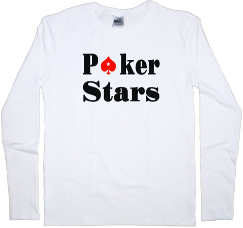 Футболка з Довгим Рукавом Чоловіча - Poker stars - Mfest