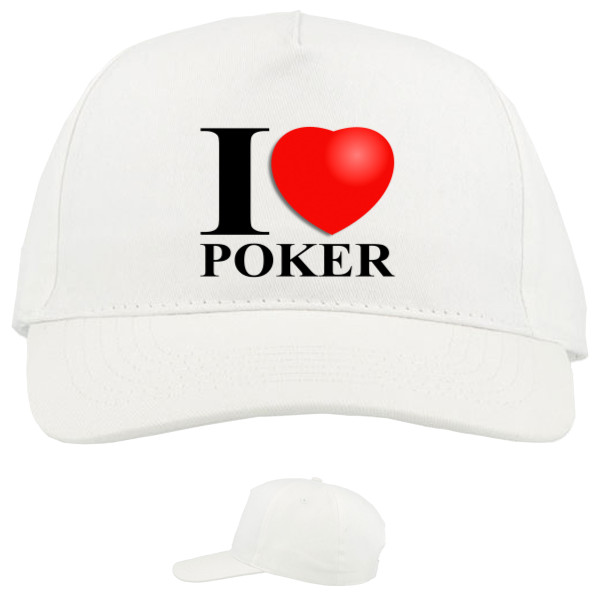 Кепка 5-панельна - I love poker - Mfest