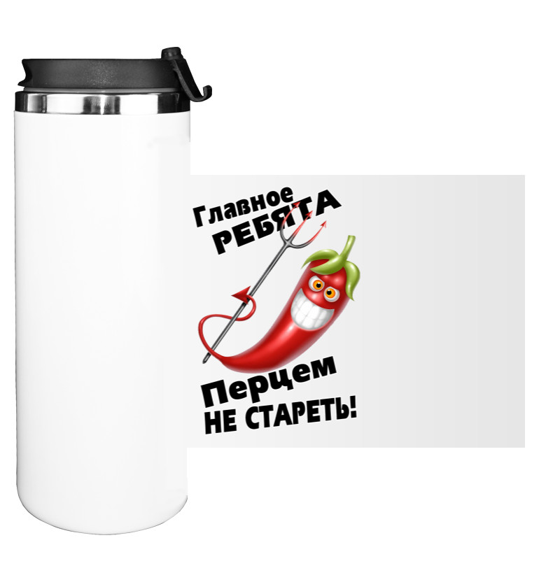 Приколы для него - Water Bottle on Tumbler - Главное ребята - Mfest